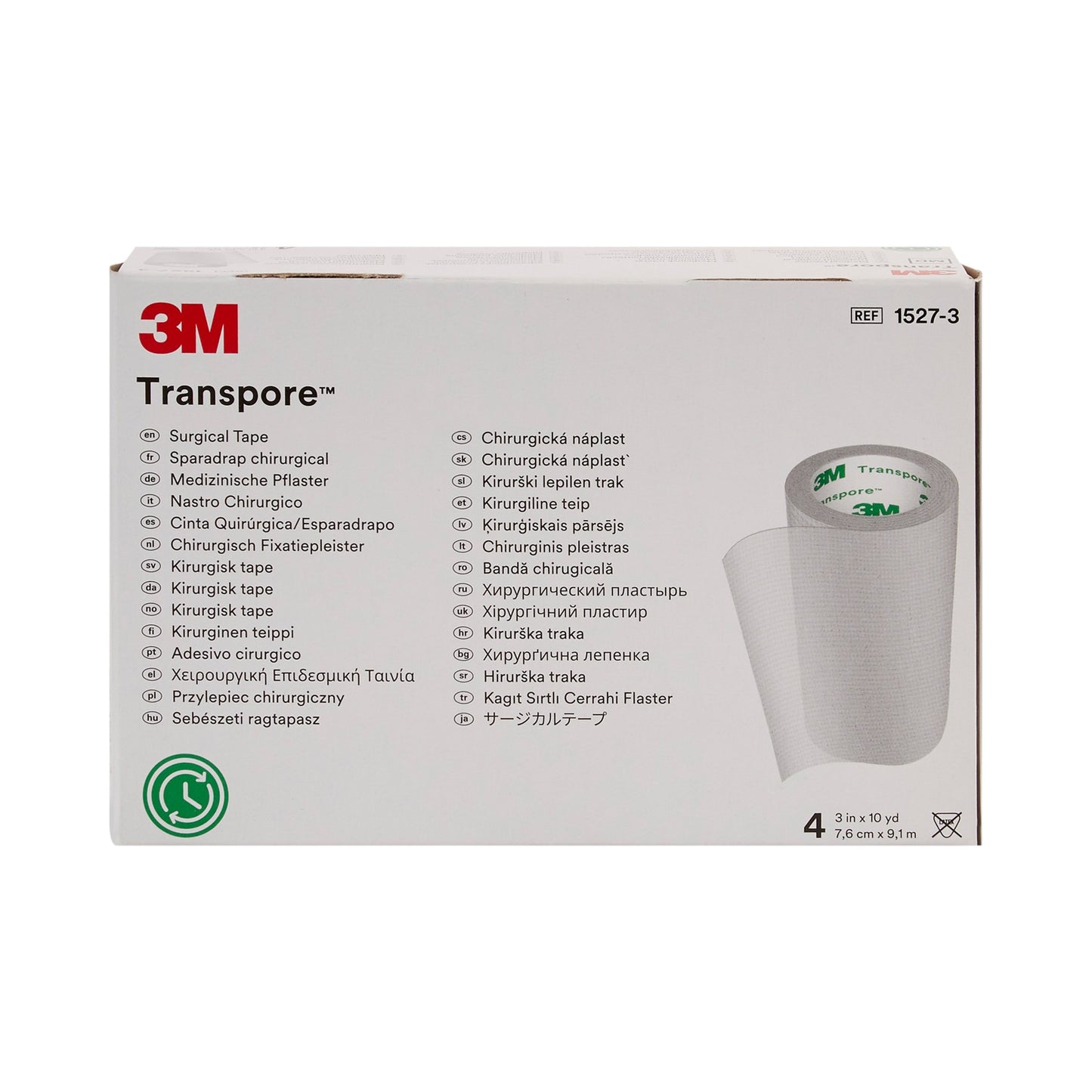 3M™ Transpore™ Plastic Medical Tape, 3 Inch x 10 Yard, Transparent