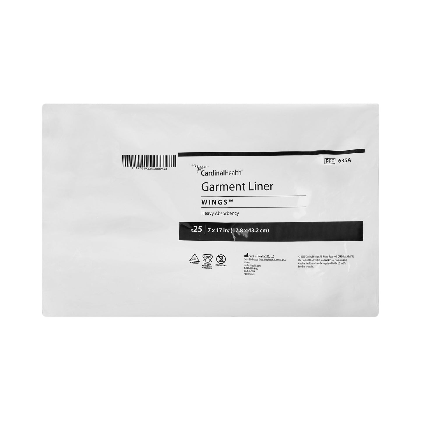 Simplicity Incontinence Liner, Polymer Core, One Size Fits Most Adults, Unisex