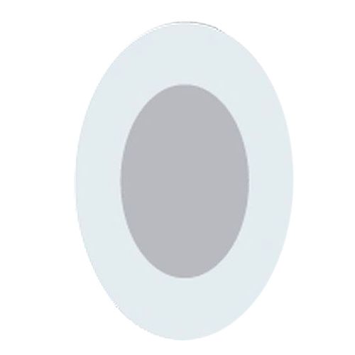 PolyMem® Shapes® Silver Foam Dressing, 2 x 3 Inch Oval