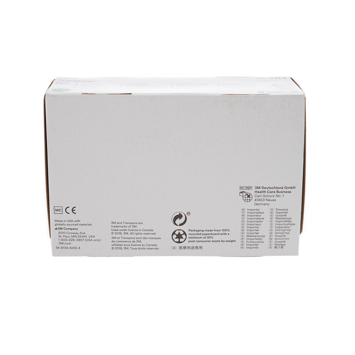 3M™ Transpore™ Plastic Medical Tape, 2 Inch x 10 Yard, Transparent