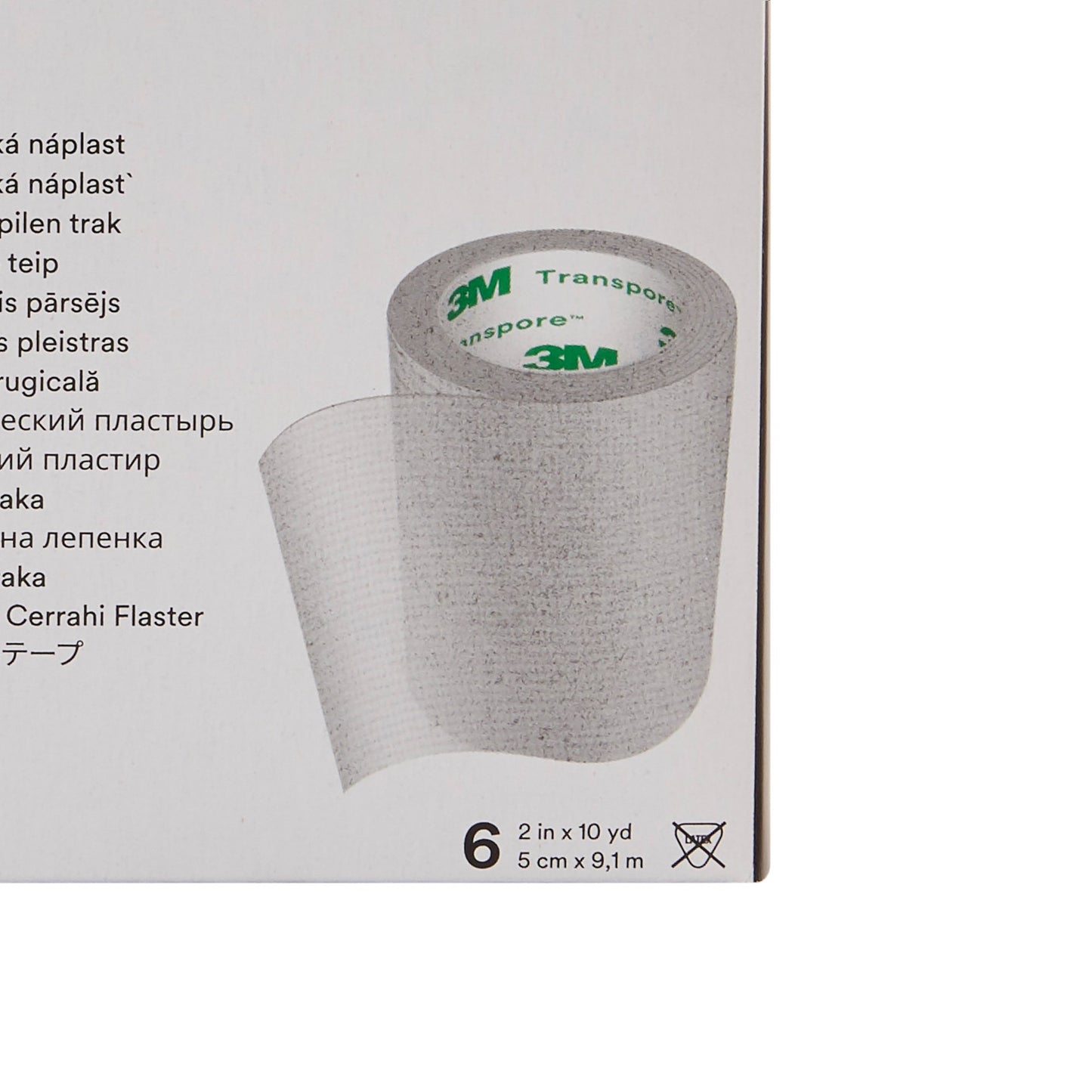 3M™ Transpore™ Plastic Medical Tape, 2 Inch x 10 Yard, Transparent