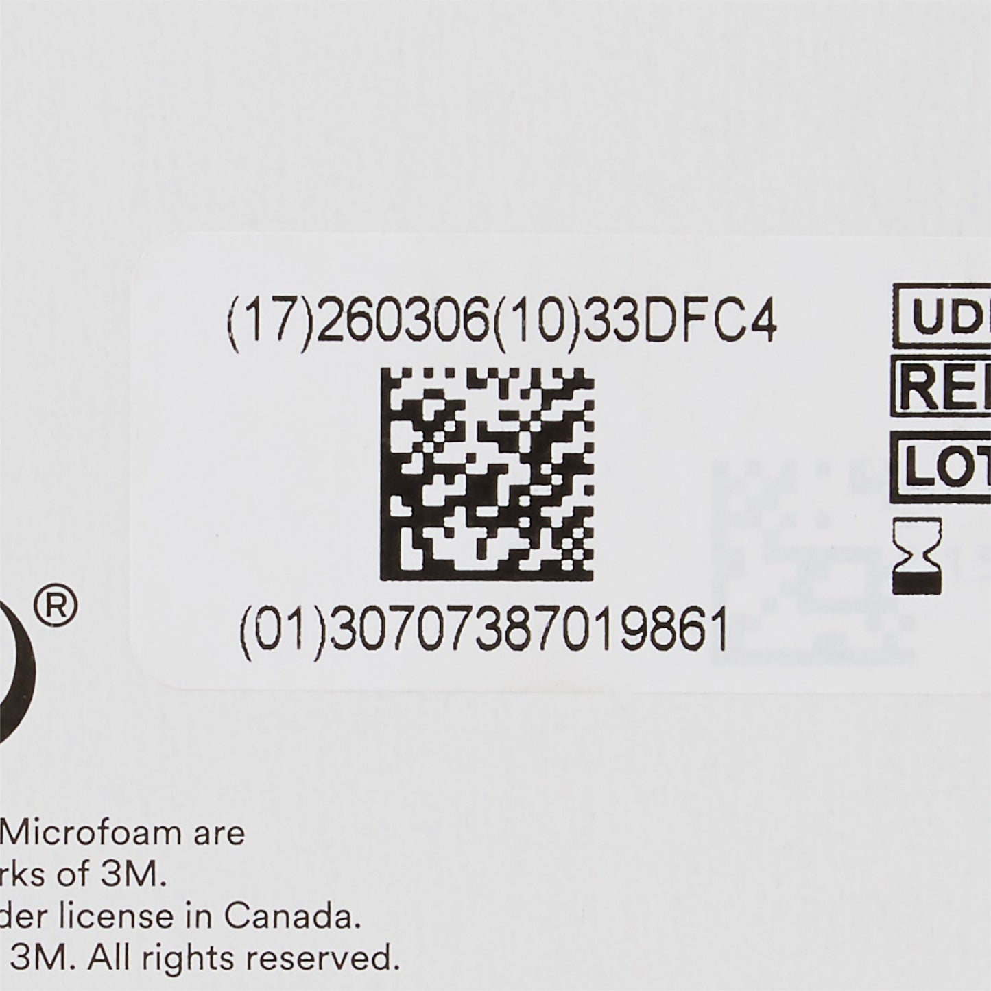 3M™ Microfoam™ Foam / Acrylic Adhesive Medical Tape, 3 Inch x 5-1/2 Yard, White