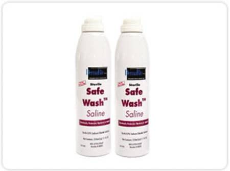 SafeWash™ Irrigation Solution, Sodium Chloride 0.9%, 7.1-ounce Spray Can