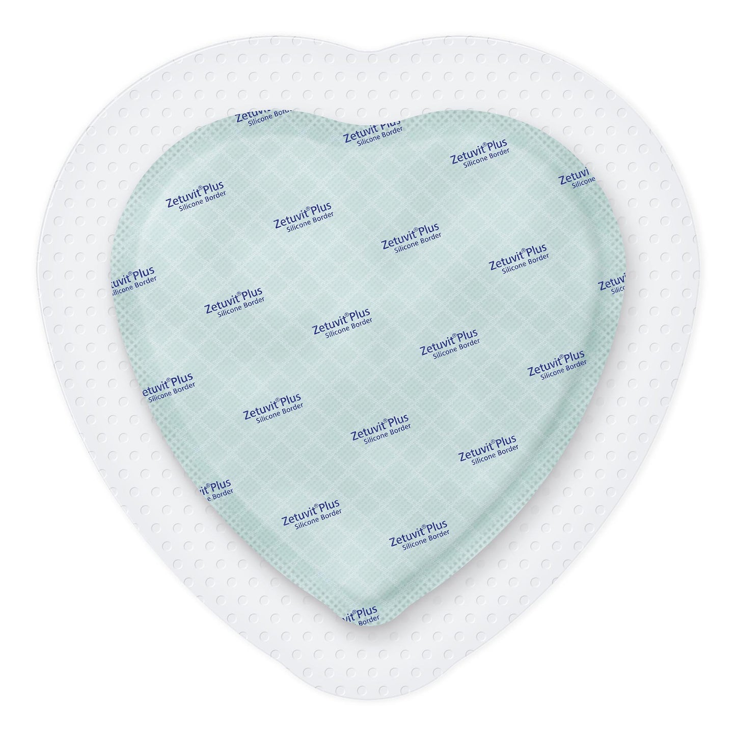 Zetuvit® Plus Silicone Border Super Absorbent Dressing, 7 x 7 Inch Sacral