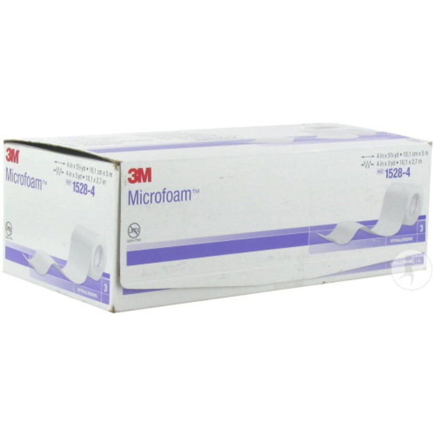3M™ Microfoam™ Foam / Acrylic Adhesive Medical Tape, 4 Inch x 5-1/2 Yard, White