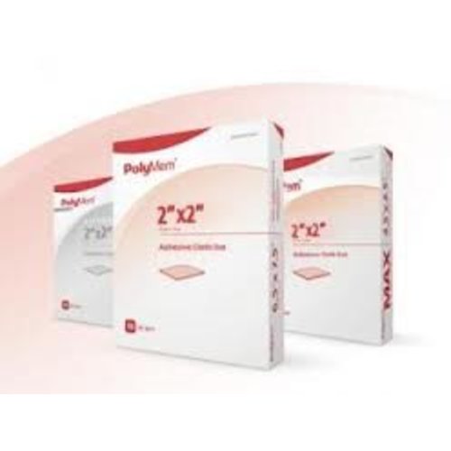 PolyMem® Pink / White Adhesive Strip, 2 x 2 Inch
