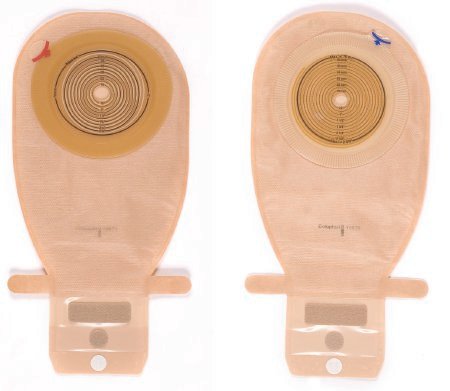 Assura® EasiClose™ WIDE Outlet One-Piece Drainable Transparent Colostomy Pouch, 11¼ Inch Length, 3/8 to 2¾ Inch Stoma
