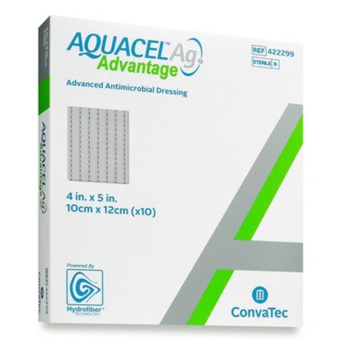 Aquacel® Ag Advantage Silver Dressing, 4 x 5 Inch