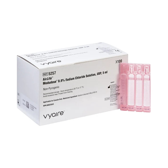 Sun Med Sodium Chloride 0.9% Squirts 5 mL, 5257, 100/Box