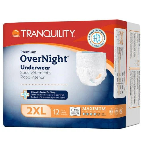 Tranquility 2118 Premium Overnight Disposable Absorbent Underwear