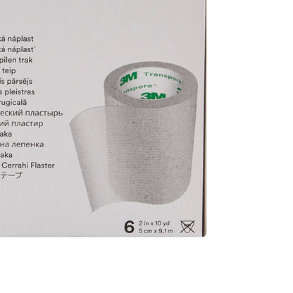 3M™ Transpore™ Plastic Medical Tape, 2 Inch x 10 Yard, Transparent