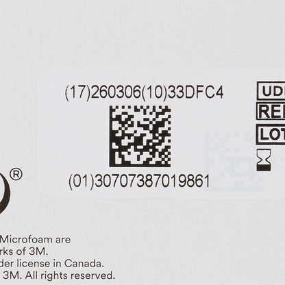 3M™ Microfoam™ Foam / Acrylic Adhesive Medical Tape, 3 Inch x 5-1/2 Yard, White