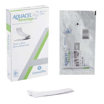 Aquacel® Ag Advantage Silver Dressing, 3/4 x 18 Inch