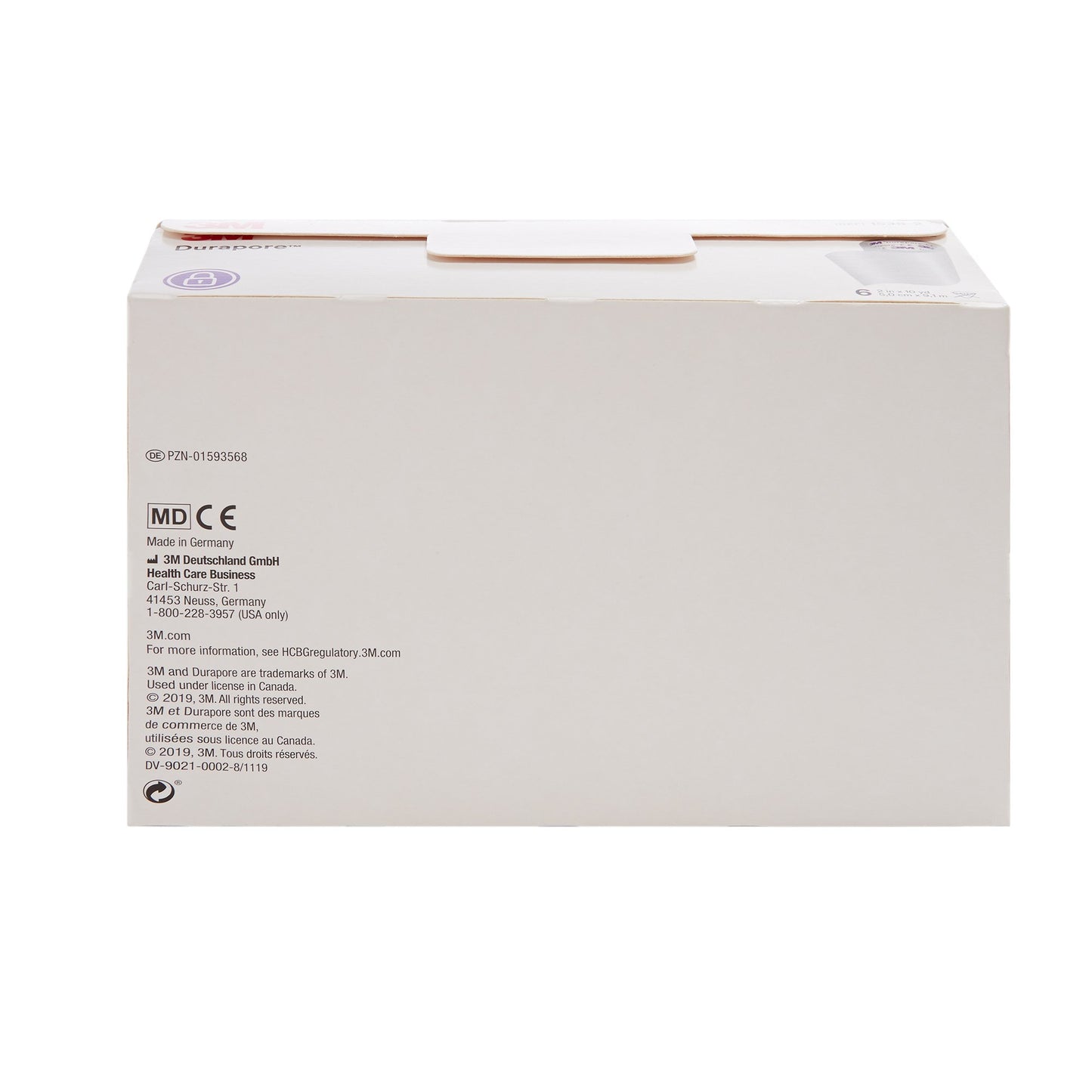 3M™ Durapore™ Silk-Like Cloth Medical Tape, 2 Inch x 10 Yard, White