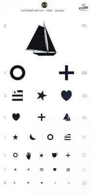 Graham-Field Kindergarten Eye Chart, 1/EA