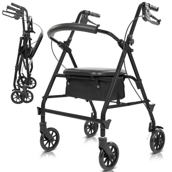 Vive Core Rollator Walker - Black 6