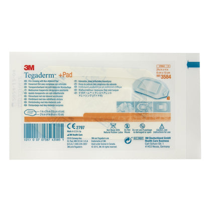 3M™ Tegaderm™ Transparent Film Dressing with Pad, 2-3/8 x 4 Inch