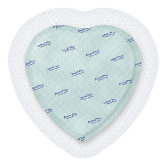 Zetuvit® Plus Silicone Border Super Absorbent Dressing, 7 x 7 Inch Sacral