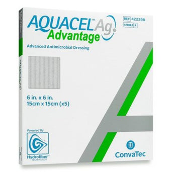 Aquacel® Ag Advantage Silver Dressing, 6 x 6 Inch