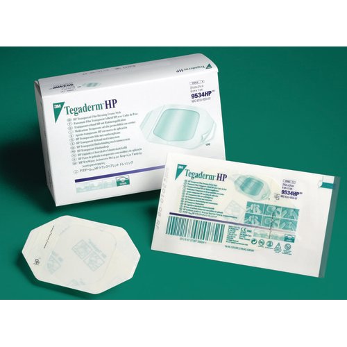 3M™ Tegaderm™ HP Transparent Film Dressing, 4 x 4¾ Inch Oval