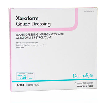 Xeroform™ Xeroform Petrolatum Impregnated Dressing, 4 x 4 Inch