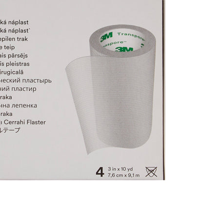 3M™ Transpore™ Plastic Medical Tape, 3 Inch x 10 Yard, Transparent