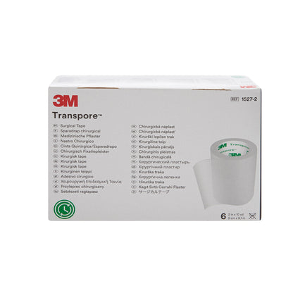 3M™ Transpore™ Plastic Medical Tape, 2 Inch x 10 Yard, Transparent