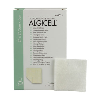 Algicell® Ag Calcium Alginate Dressing with Silver, 4¼ x 4¼ Inch