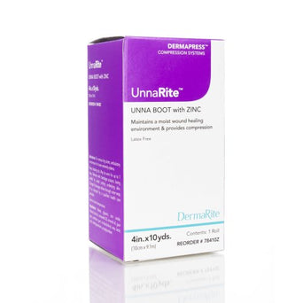 UnnaRite Unna Boot with Zinc Oxide and Calamine, 4 Inch x 10 Yard
