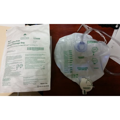 Bard® Urinary Drain Bag, Safety-Flow