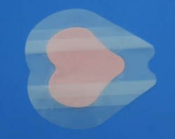 PolyMem® Shapes® Silver Foam Dressing, 7-1/5 x 7-4/5 Inch