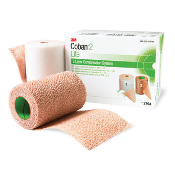 3M™ Coban™2 Lite Self-adherent / Pull On Closure Two-Layer Compression Bandage System