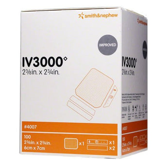 IV3000™ 1-Hand Peripheral Catheter Dressing, 2-3/8 x 2¾ Inch