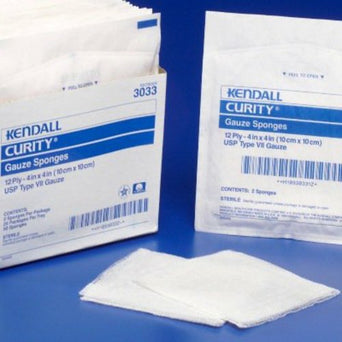Curity™ Sterile USP Type VII Gauze Sponge, 4 x 4 Inch, 16-Ply