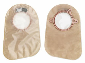 New Image™ Two-Piece Closed End Beige Filtered Ostomy Pouch, 9 Inch Length, 2¼ Inch Flange