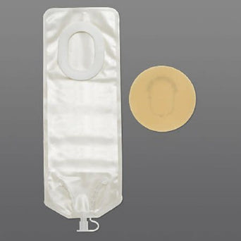 Pouchkins™ One-Piece Drainable Transparent Colostomy Pouch, 6 Inch Length, 7/8 to 1-3/8 Inch Stoma