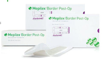 Mepilex® Border Post-Op Adhesive with Border Foam Dressing, 4 x 12 Inch
