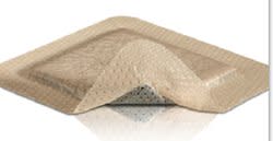Mepilex® Border Ag Foam Dressing with Silver, 4 x 4 Inch