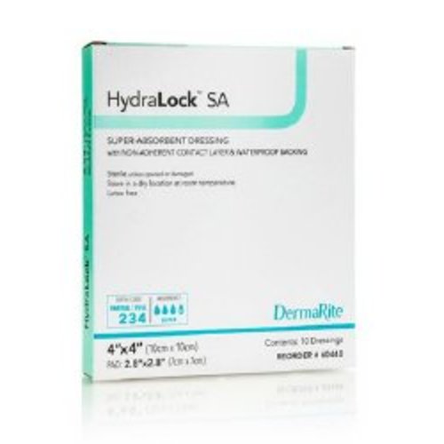 HydraLock™ Super Absorbent Dressing, 4 x 4 Inch