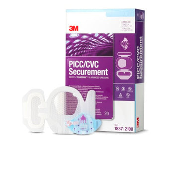 3M™ PICC / CVC Securement Device + Tegaderm™ IV Advanced Securement Dressing, 3½ x 4½ Inch