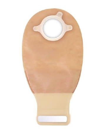 Natura® + Two-Piece Drainable Transparent Filtered Ostomy Pouch, 12 Inch Length, 1¾ Inch Flange