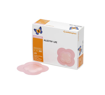 Allevyn Life Silicone Adhesive with Border Silicone Foam Dressing, 5¾ x 5¾ Inch