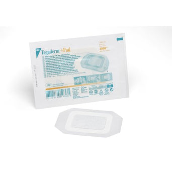 3M™ Tegaderm™ Transparent Film Dressing with Pad, 3½ x 4 Inch