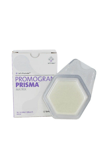 Promogran Prisma® Matrix Hexagonal Sterile Collagen Dressing with Silver, 4-1/3 x 4-1/3 Inch