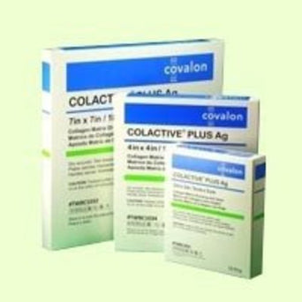 ColActive® Plus Ag Collagen Dressing with Silver, 4 x 4 Inch