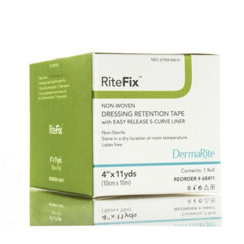 RiteFix™ Nonwoven Dressing Retention Tape, 1 Inch x 11 Yard, White