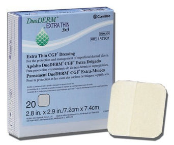 DuoDerm® Extra Thin Hydrocolloid Dressing, 6 x 6 Inch