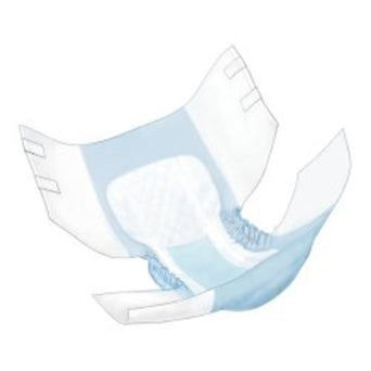 Simplicity Unisex Adult Incontinence Briefs, Moderate Absorbency, Large, Blue, 45 to 58 Inch Waist/Hip
