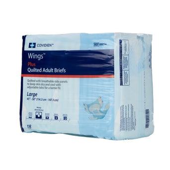Wings™ Plus Quilted Heavy Absorbency Incontinence Brief, Large
