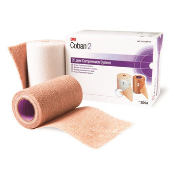3M™ Coban™ 2 Self-adherent / Pull On Closure Two-Layer Compression Bandage System